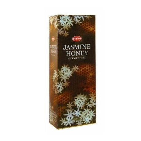 Hem Jasmine Honey Incense Sticks (Aggarbatti) 120 Sticks - Incense & Dhoop | Desimart