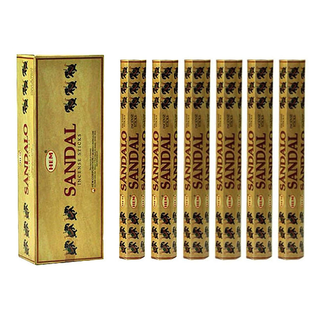 Hem Sandal Incense Sticks (Agarbatti) 120 Sticks - Incense & Dhoop | Desimart