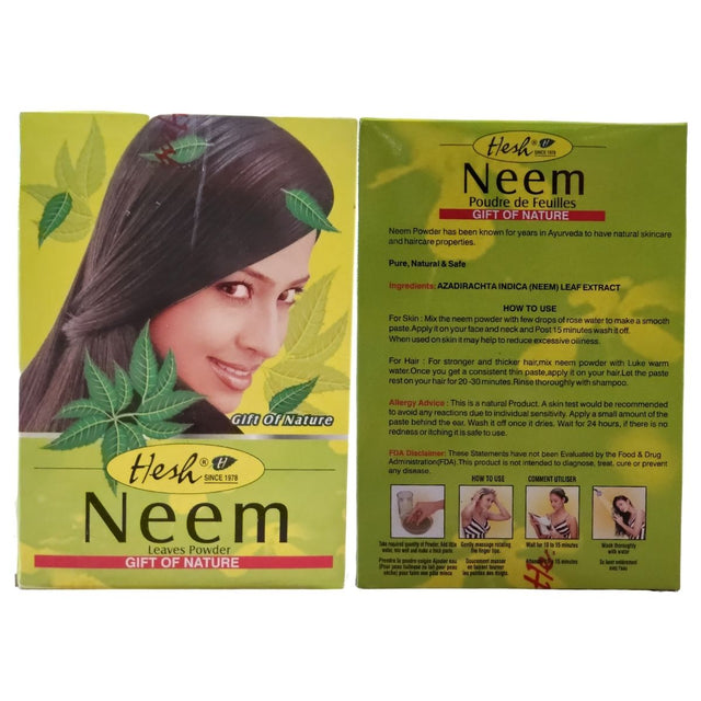 Hesh Neem Leaves Powder Anti Dandruff Powder 100g - Hair Care | Desimart