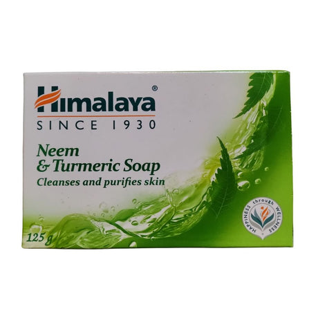 Himalaya Neem And Turmeric Bath Soap Bar Purifies Skin 125g - Body Care | Desimart