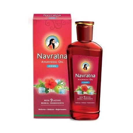 Himani Navratna Hair Oil 100% Herbal Cool 200 ml(6.76 oz) - Hair Care | Desimart