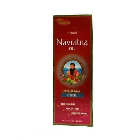 Himani Navratna Hair Oil 100% Herbal Cool 300ml (10.1oz) - Hair Care | Desimart