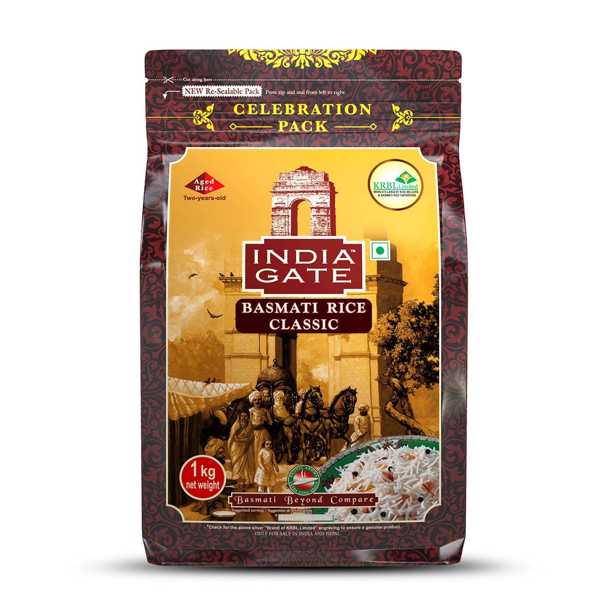 India Gate Basmati Rice Classic Premium Quality 10lbs (4.54kg) - Rice | Desimart