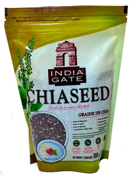 India gate Chiaseed Healthy Foods For Super Lifestyle 300g (10.6oz) - Desimart
