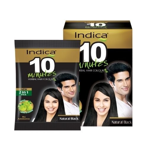 Indica Natural Black 10 Minutes Hair Colour 40 g - Hair Care | Desimart