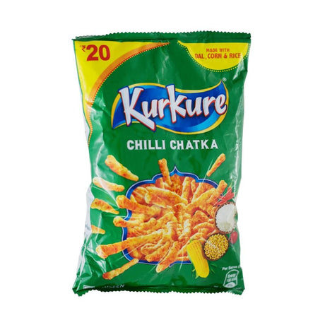 Kurkure Chilli Chatka Namkeen 85g - Namkeen & Savoury Snacks | Desimart