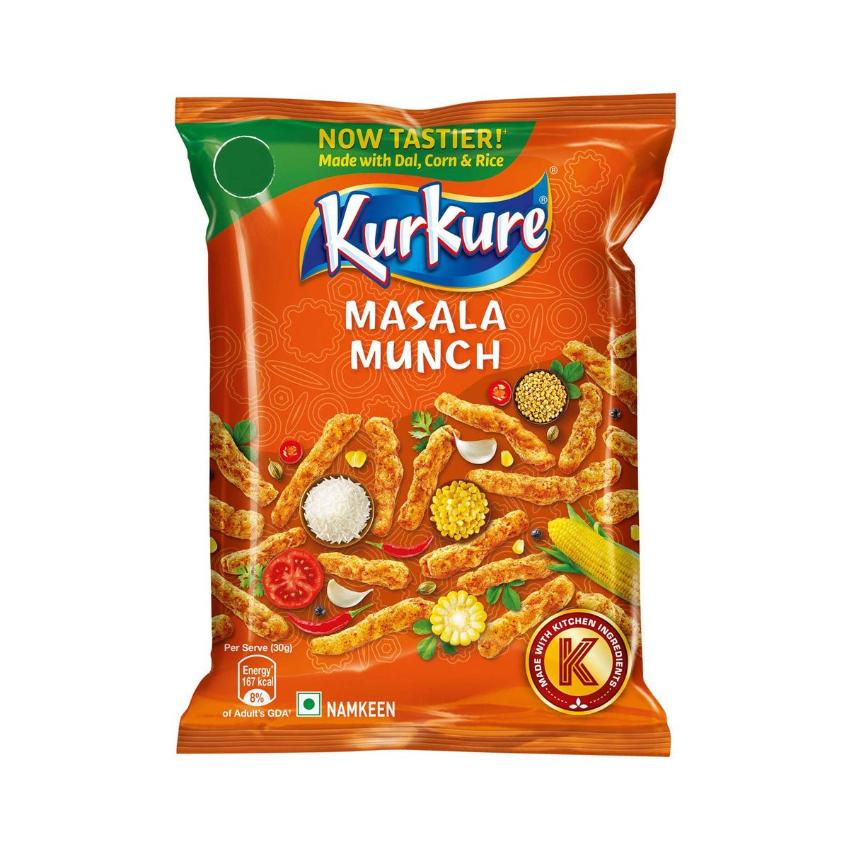 Kurkure Masala Munch Namkeen 80g - Namkeen & Savoury Snacks | Desimart