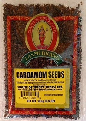 Laxmi Cardamom Seeds - 100 Gm (3.5 Oz) - Spices | Desimart