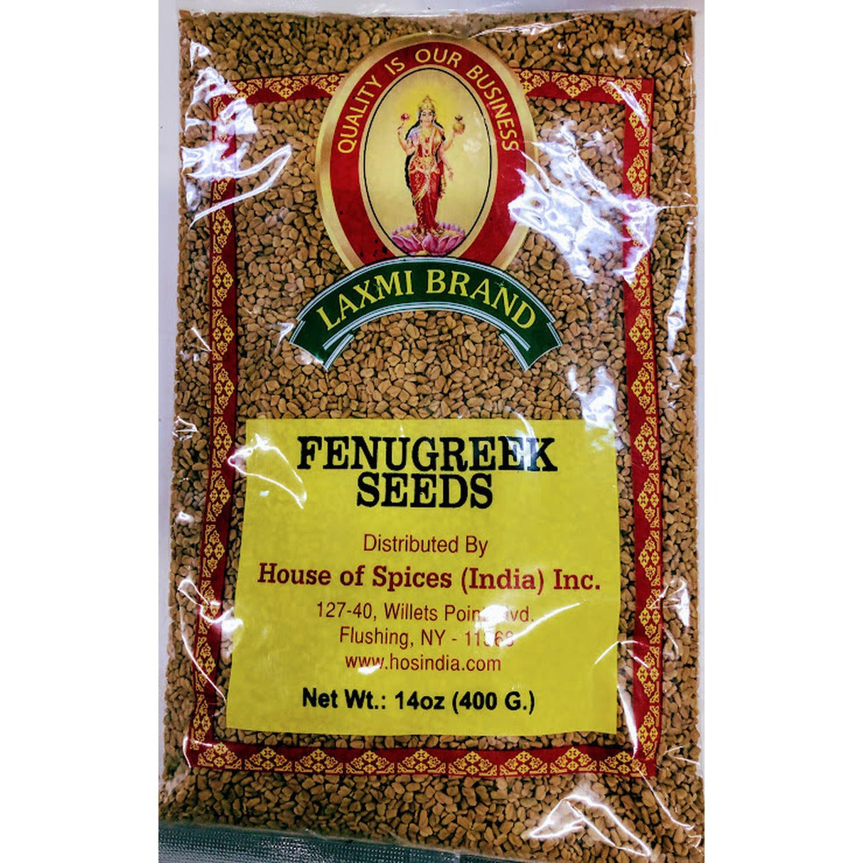 Laxmi Methi (Fenugreek) Seeds - 400 Gm (14 Oz) - Spices | Desimart