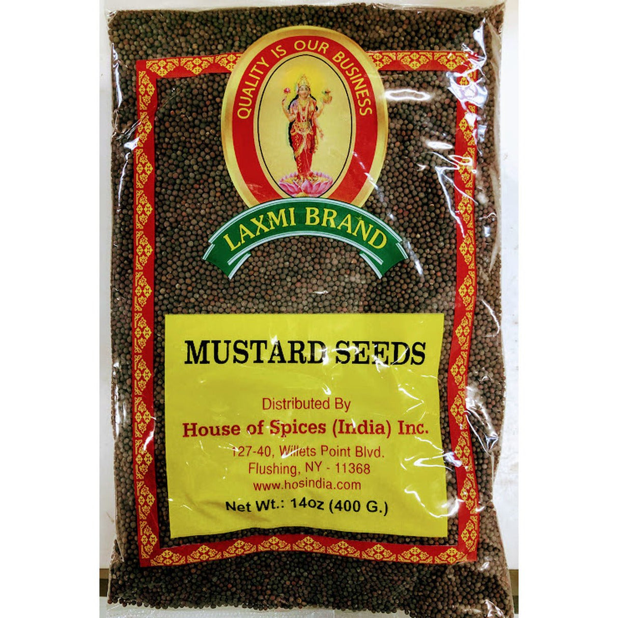 Laxmi Mustard Seeds 400g (14oz) - Spices | Desimart