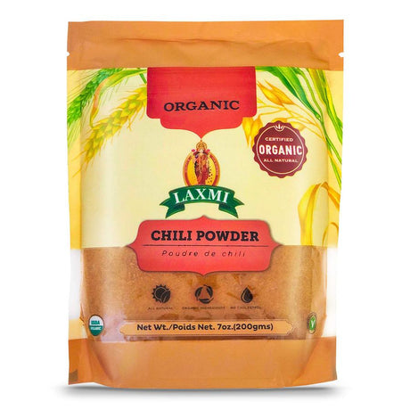 Laxmi Organic Chilli Powder (7 oz bag) - Spices | Desimart