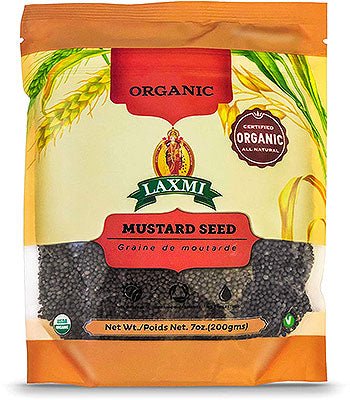 Laxmi Organic Mustard Seeds (Big) (7 oz bag) - Spices | Desimart