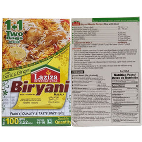 Laziza Biryani Masala With Garlic And Ginger 100g - Spice mix | Desimart