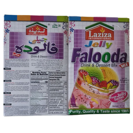 Laziza Jelly Falooda Drink And Dessert Mix 235g (8.28oz) - Desert Mix | Desimart