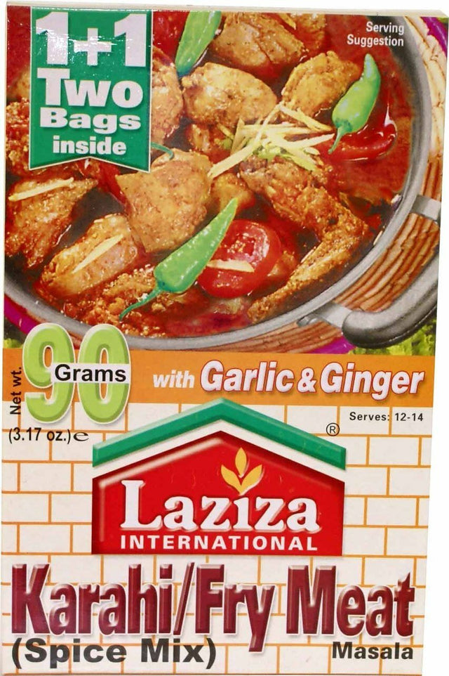 Laziza Karahi Fry Meat Masala Spice Mix 90g - Grocery | Desimart