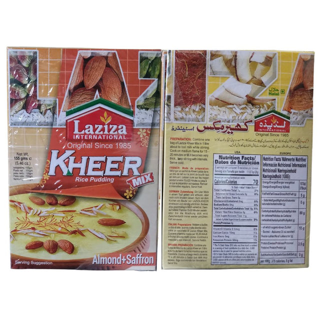 Laziza Kheer Mix Almond Saffron 155g (5.46oz) - Desert Mix | Desimart