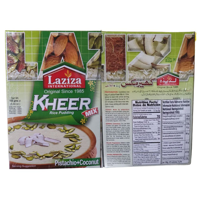 Laziza Kheer Mix Pistachio Coconut 155g (5.46oz) - Desert Mix | Desimart