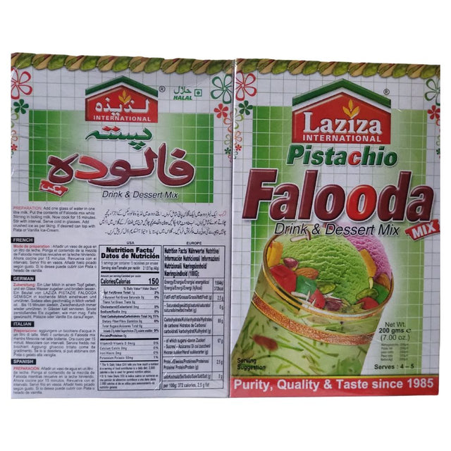 Laziza Pistachio Falooda Mix Pista 200g (7oz) - Desert Mix | Desimart