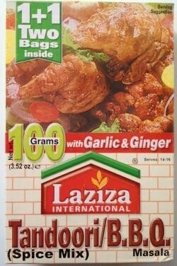 Laziza Tandoori B.B.Q Masala with Ginger And Garlic Spice Mix 100g - Spice mix | Desimart