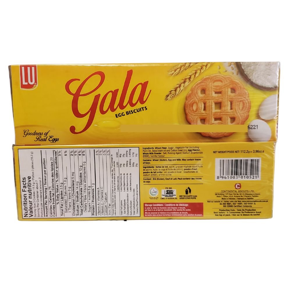 LU Gala Egg Biscuits 112.2g (3.96oz) - Cookies & snacks | Desimart