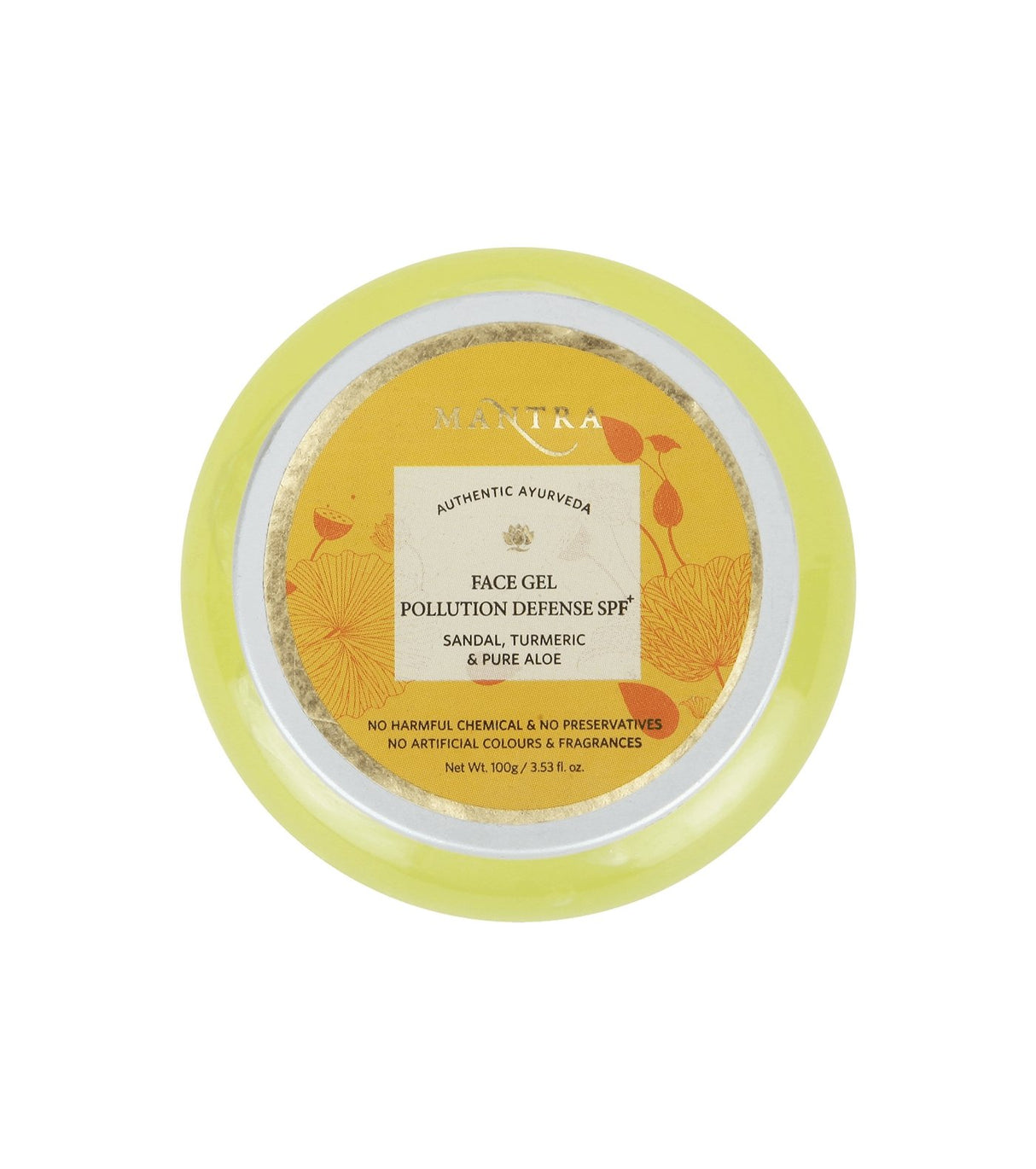 Mantra Authentic Ayurveda Face Gel Pollution Defense Sandal Turmeric & Pure Aloe 100g - Face Care | Desimart