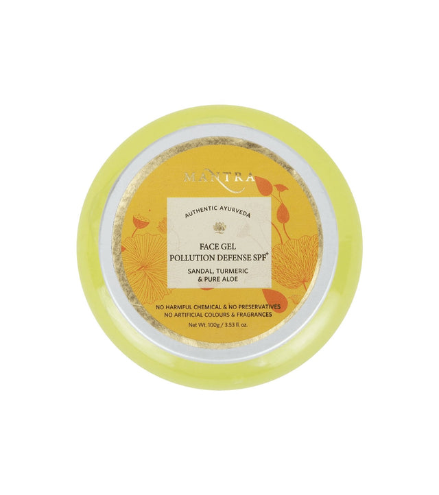 Mantra Authentic Ayurveda Face Gel Pollution Defense Sandal Turmeric & Pure Aloe 100g - Face Care | Desimart