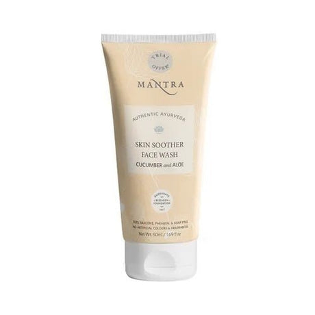 Mantra Authentic Ayurveda Skin Soother Face Wash Cucumber & Aloe 50g - Face Care | Desimart