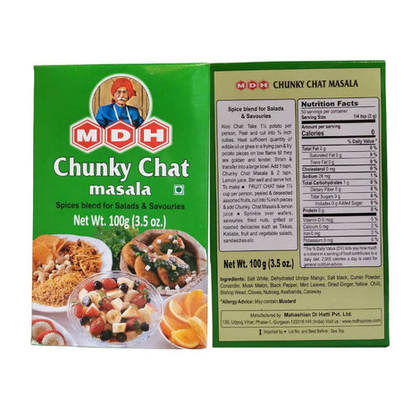 MDH Chunky Chat Masala For Salads & Savouries 100g (3.5oz) - Blend Spices | Desimart