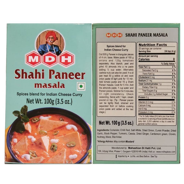 MDH Shahi Paneer Masala 100g - Blend Spices | Desimart