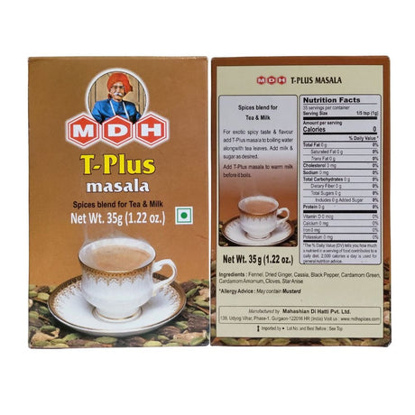 MDH T Plus Masala Spices Blend For Tea And Milk 35g (1.22oz) - Blend Spices | Desimart