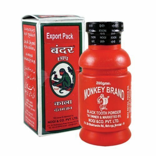Monkey Brand Black tooth Powder Ayurvedic Oral Care 200g - Oral care | Desimart