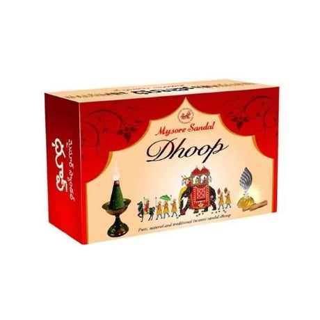 Mysore Sandal Dhoop Pure & Natural Incense Sandal Dhoop 20 Cones - Incense & Dhoop | Desimart