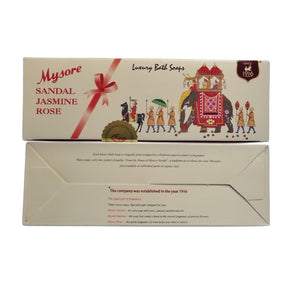 Mysore Sandal Jasmine Rose Bath Soap Premium Bath Soap 450g - Soap & Detergent | Desimart