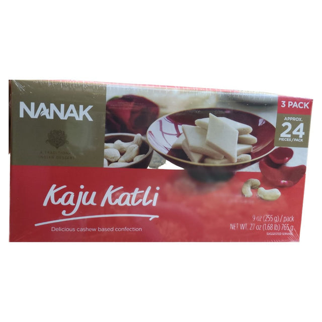 Nanak Kaju Katli Burfi 24 Piece 255 g(9 oz) - Sweet | Desimart