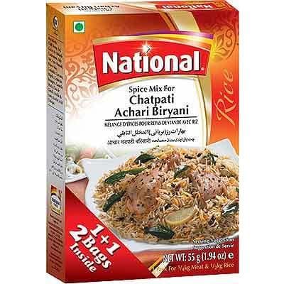 National Spice Mix For Chatpati Achari Biryani 55g - Spices | Desimart