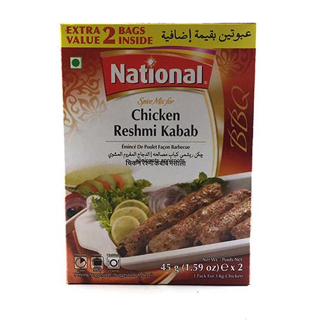 National Spice Mix For Chicken Reshmi Kabab 45g/90g - Spices | Desimart
