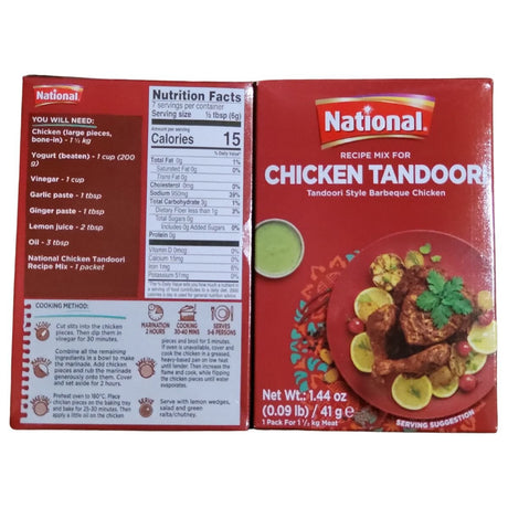 National Spice Mix For Chicken Tandoori 41g (1.44oz) - Spices | Desimart