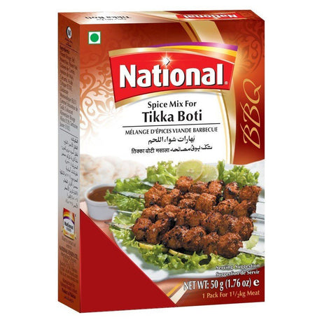 National Spice Mix For Tikka Boti 50g or 100g - Spices | Desimart