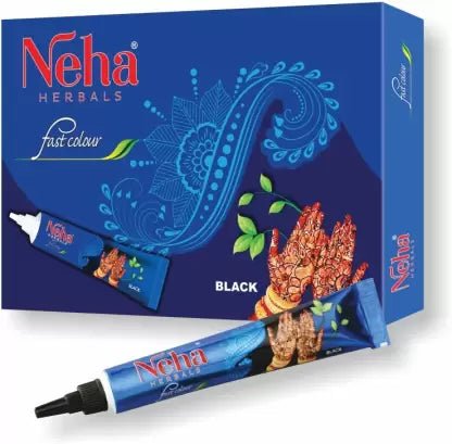 Neha Herbals Fast Colour Black Cone (Pack of 2) - Henna | Desimart