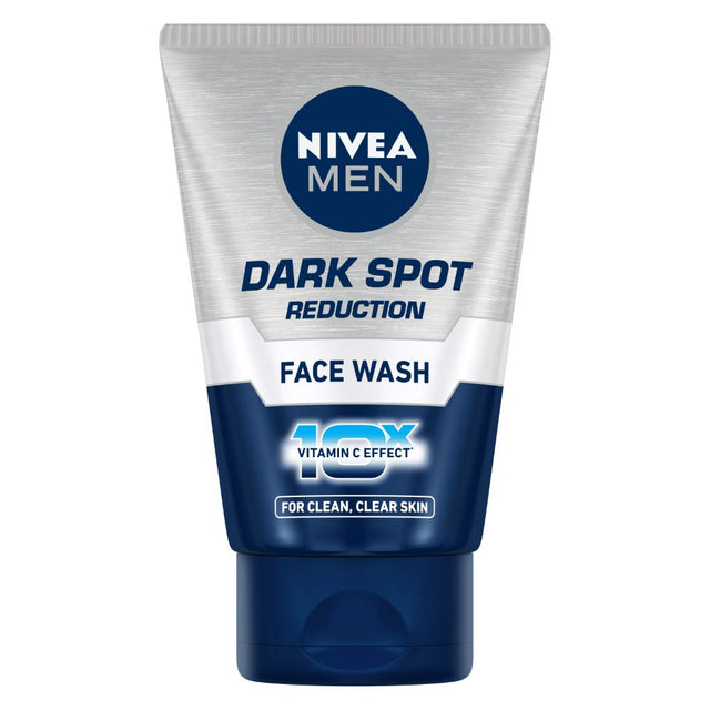 Nivea Men Dark Spot Reduction Face Wash 10X Vitamin C Effect 100g - Face Care | Desimart