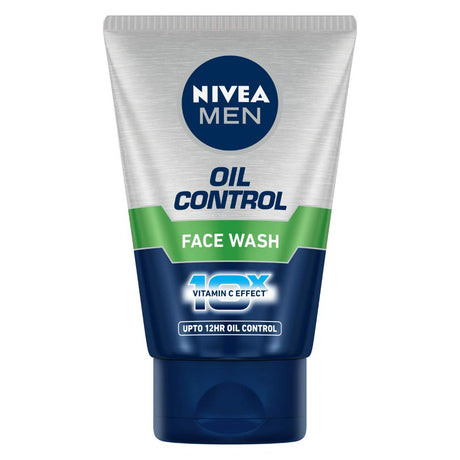 Nivea Men Oil Control Face Wash 10X Vitamin C Effect 100g - Face Care | Desimart