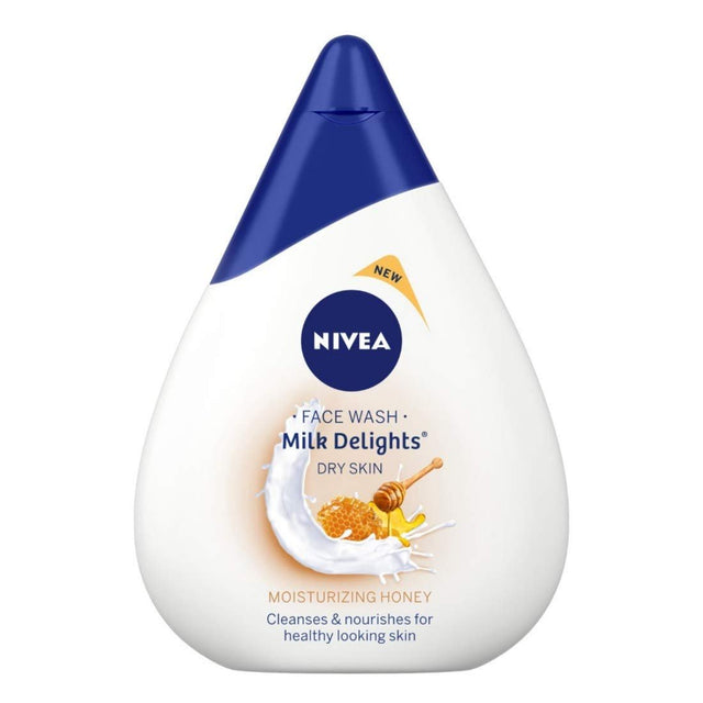 Nivea Milk Delights Face Wash Honey For Dry Skin 100ml - Face Care | Desimart