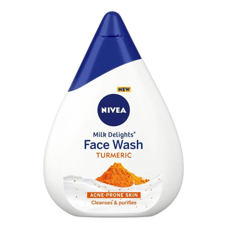 Nivea Milk Delights Face Wash Turmeric Acne-Prone Skin 100ml - Face Care | Desimart