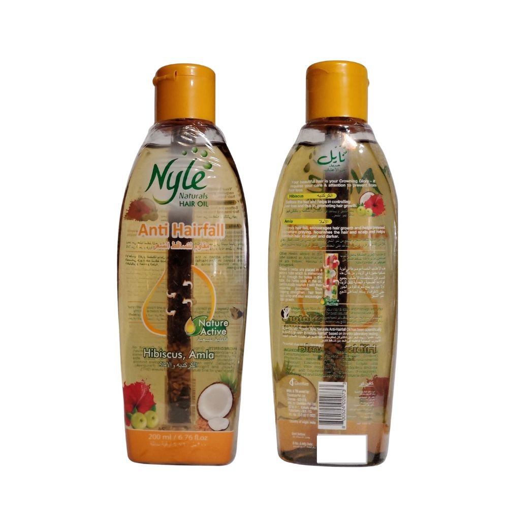Nyle Anti Hairfall Hair Oil With Hibiscus Amla 300ml - Singh Cart