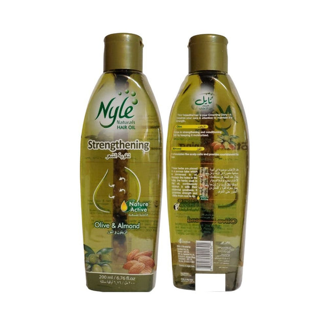 Nyle Strengthening Hair Oil With Olive Almond 200ml - Hair Oil | Desimart
