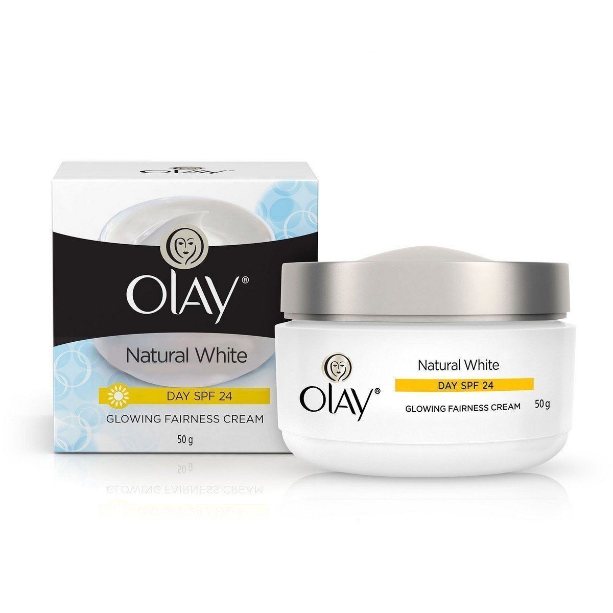 Olay Natural White Glowing Fairness Day Cream SPF 24 50g - Creams & Moisturizers | Desimart