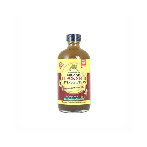 Organic Black Seed Living Bitters Lowers Cholesterol & Blood Pressure 16 oz - Beverages | Desimart