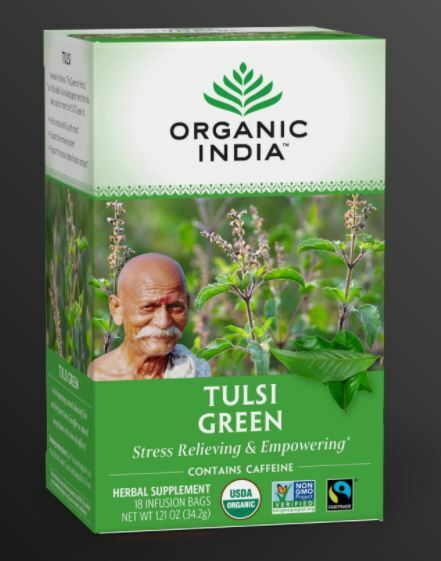 Organic India Tulsi Green 18 Infusion Bags - Tea & Coffee | Desimart
