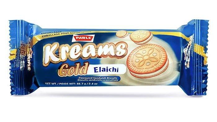 Parle Kreams Gold Elaichi Cookies 66 Grams - Cookies & snacks | Desimart