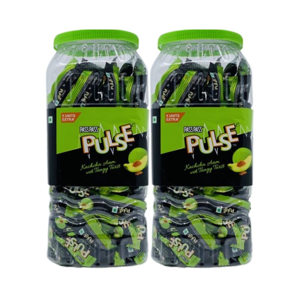 Pass Pass Pulse Candy Kacha Aam 120 pcs 560g (19.75oz) - Singh Cart